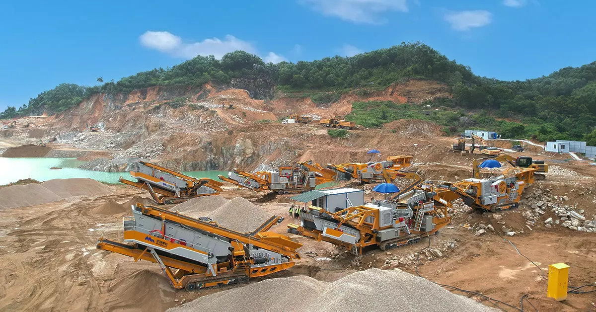United Arab Emirates 100t/h Copper Ore Mobile Crushing Line