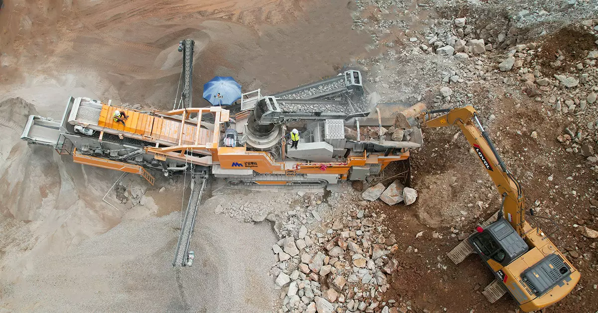 Saudi Arabia 400 TPH Basalt Mobile Crushing Production Line-2
