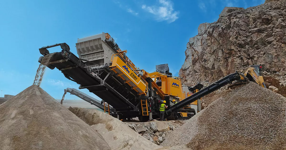 Saudi Arabia 400 TPH Basalt Mobile Crushing Production Line-3