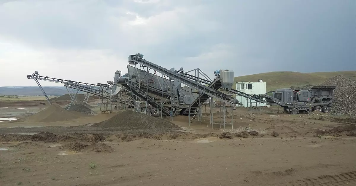 Ghana 150t/h Limestone Wheeled Crushing Plant-2