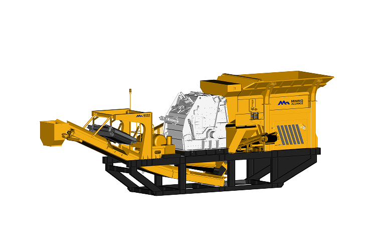 Semi-mobile modular crusher