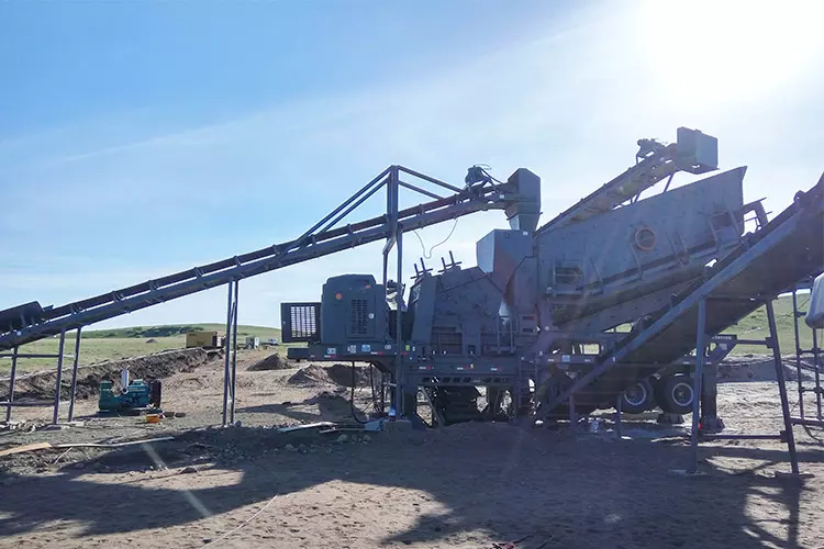 NK Series Wheeled Mobile Impact Crusher Plant-2