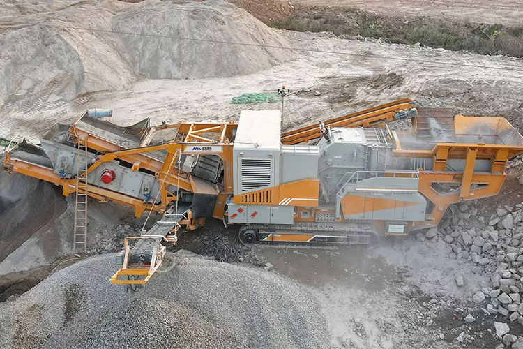 TKI Series Tracked Mobile Impact Crusher Plant-1