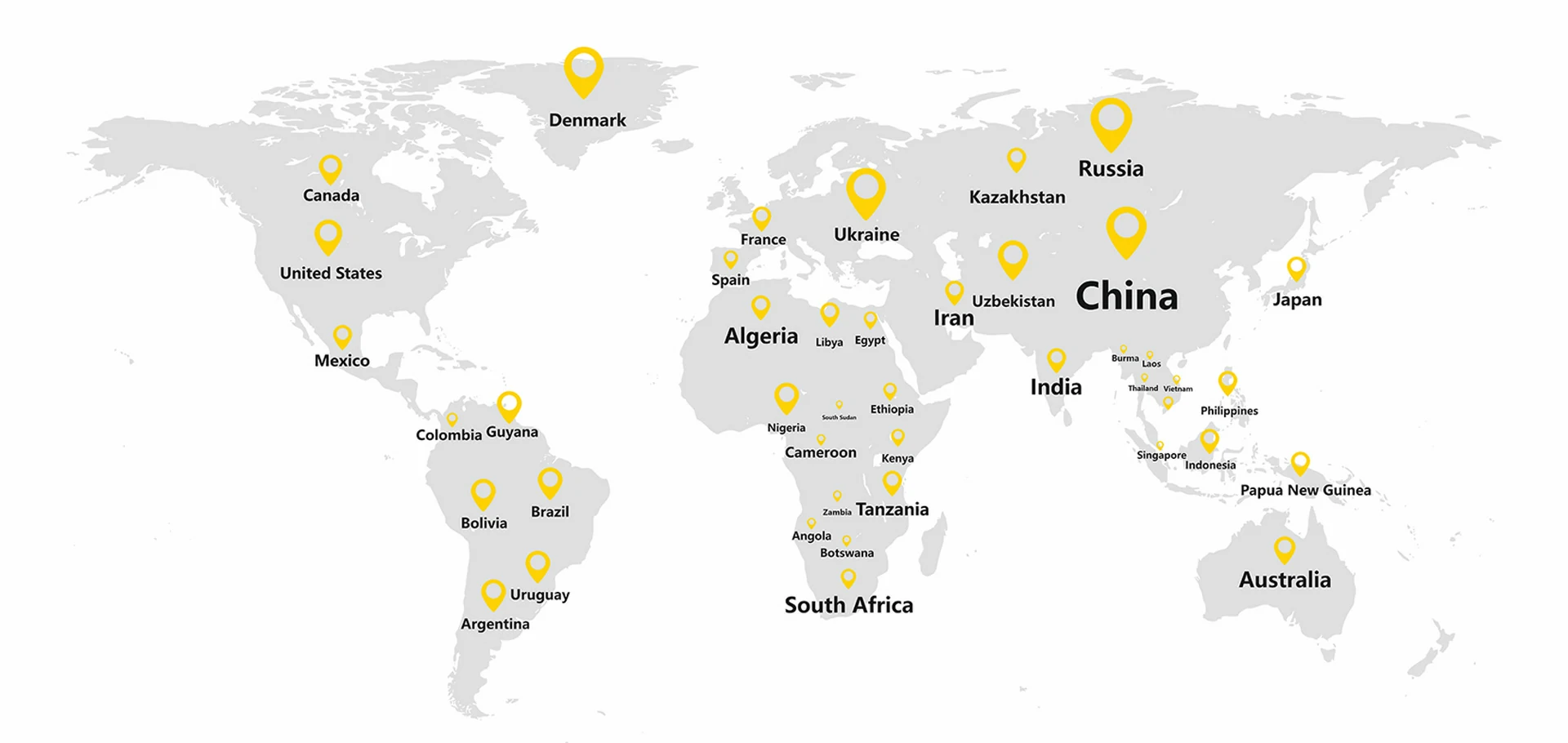 MiningAlliance global service map