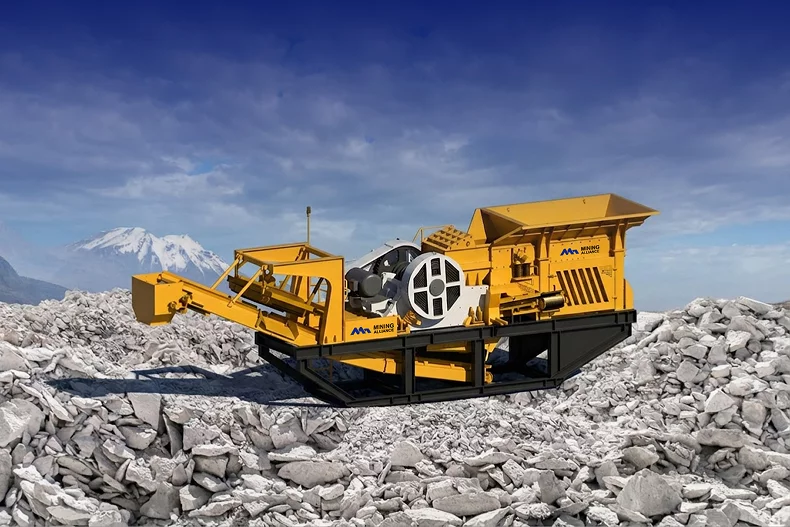 Semi-mobile modular crusher
