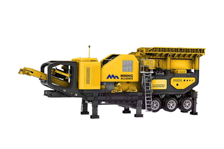 Wheeled mobile crusher