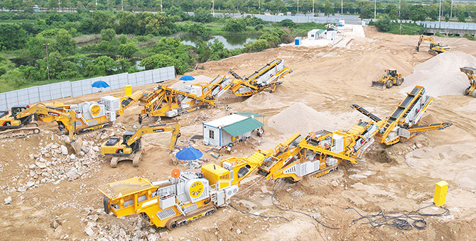 Wheeled Mobile Crushing Plant